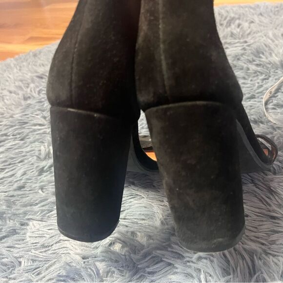 Jeffrey Campbell Black Holvey Suede Heel Sandals Size 9.5 - Picture 7 of 8